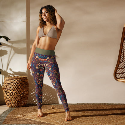 Blue Bird Yoga Leggings