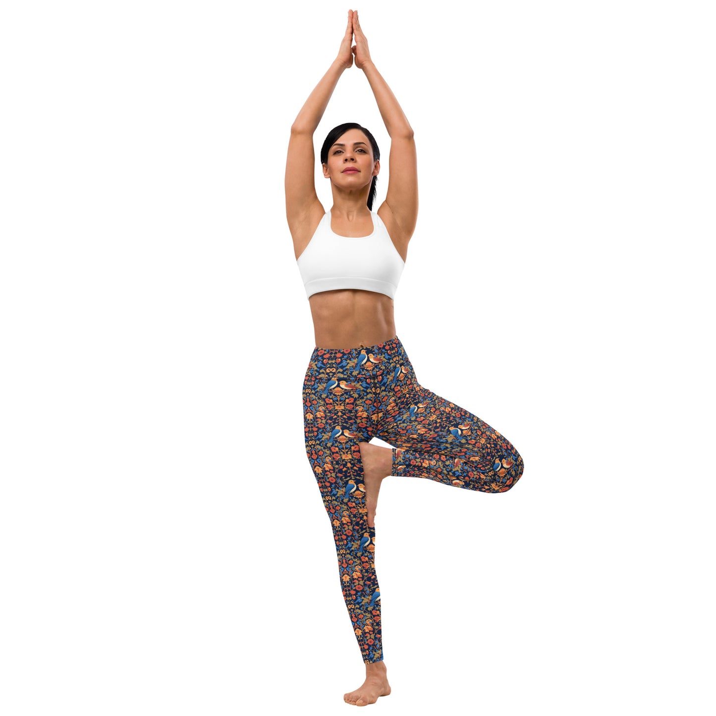 Blooming Flowers Yoga Leggings