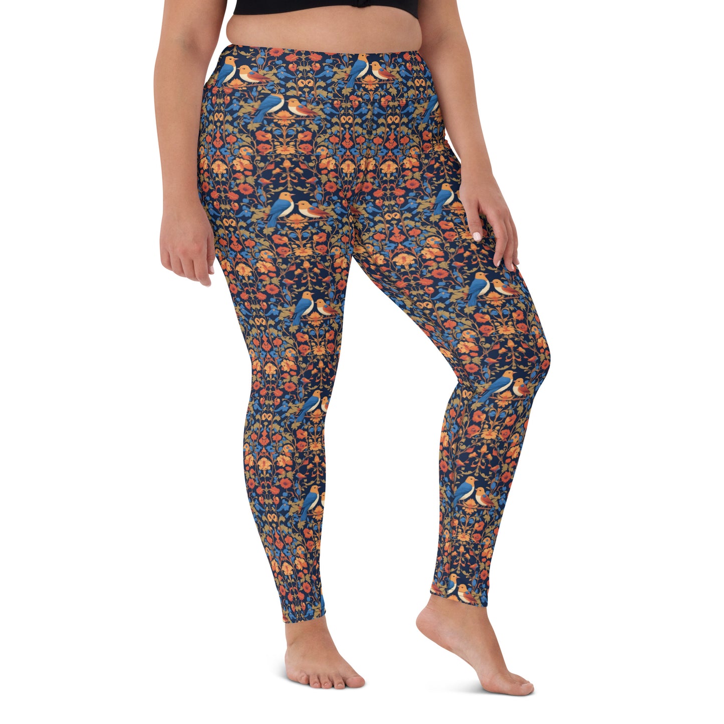 Blooming Flowers Yoga Leggings