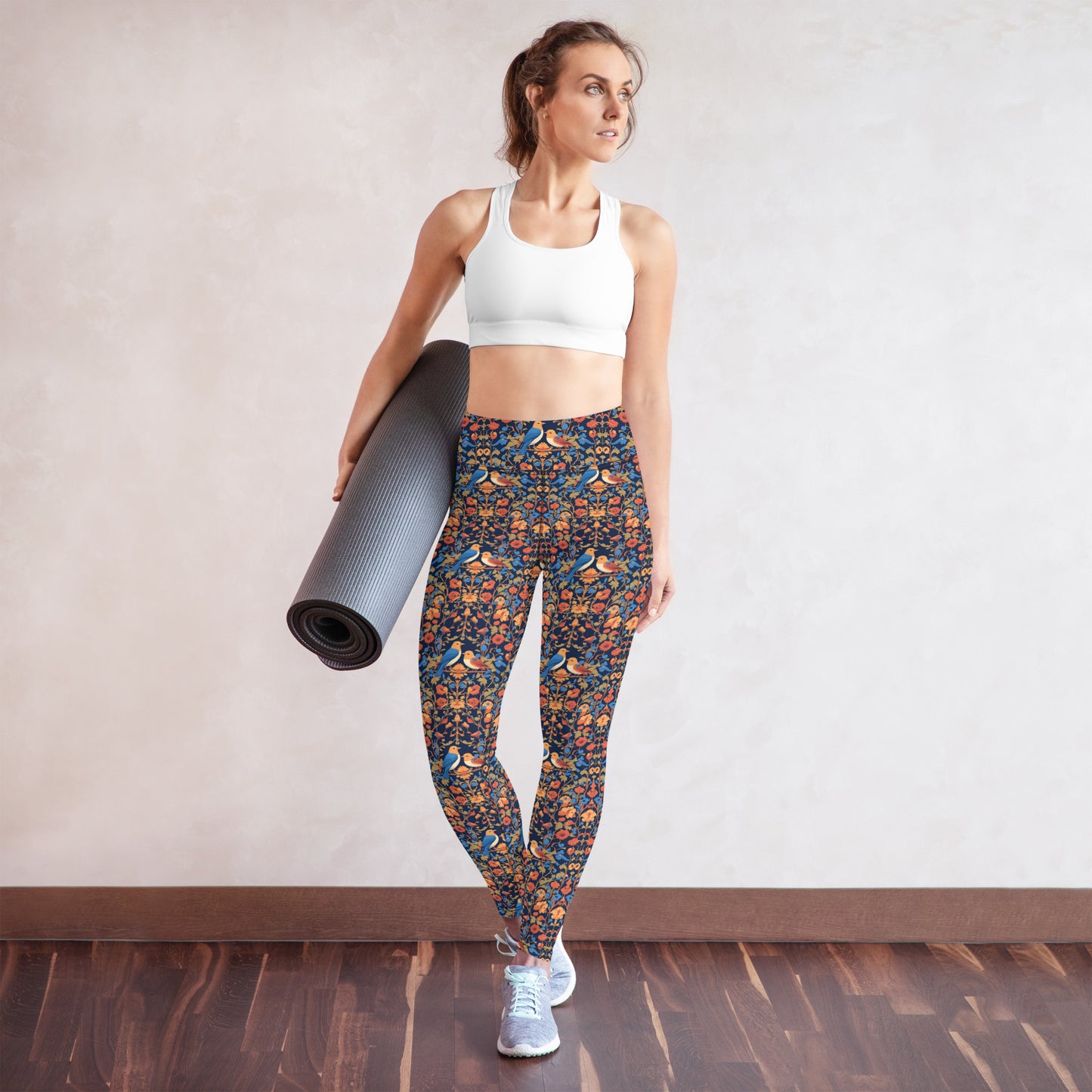 Blooming Flowers Yoga Leggings