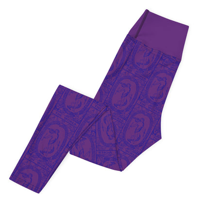 The World Card Yoga Leggings