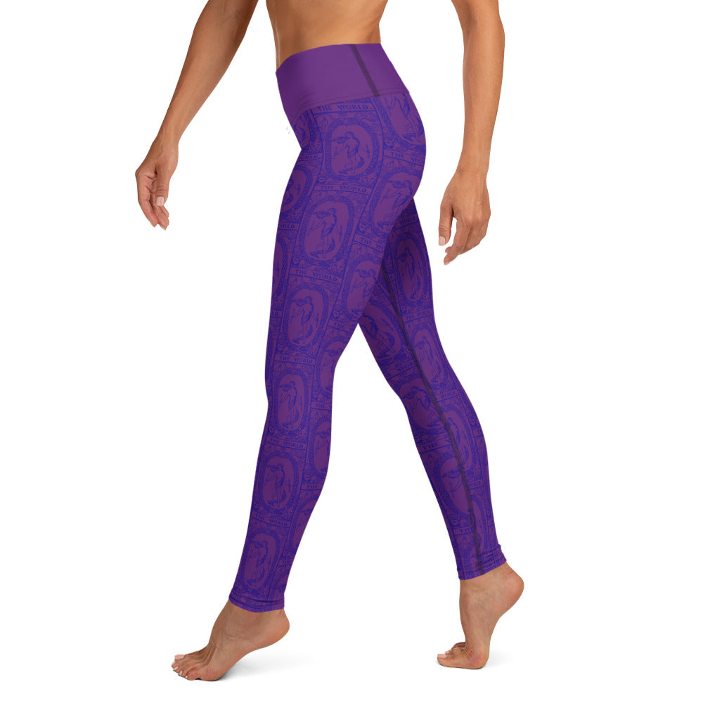 The World Card Yoga Leggings