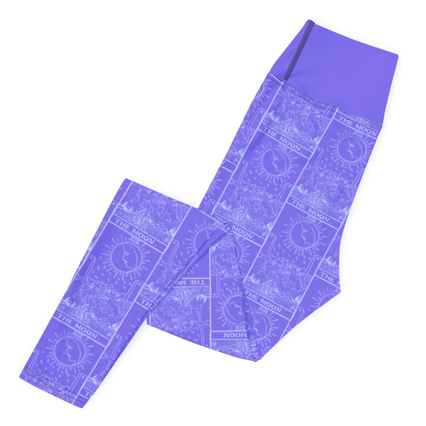 The Moon Card Yoga Leggings - Purple