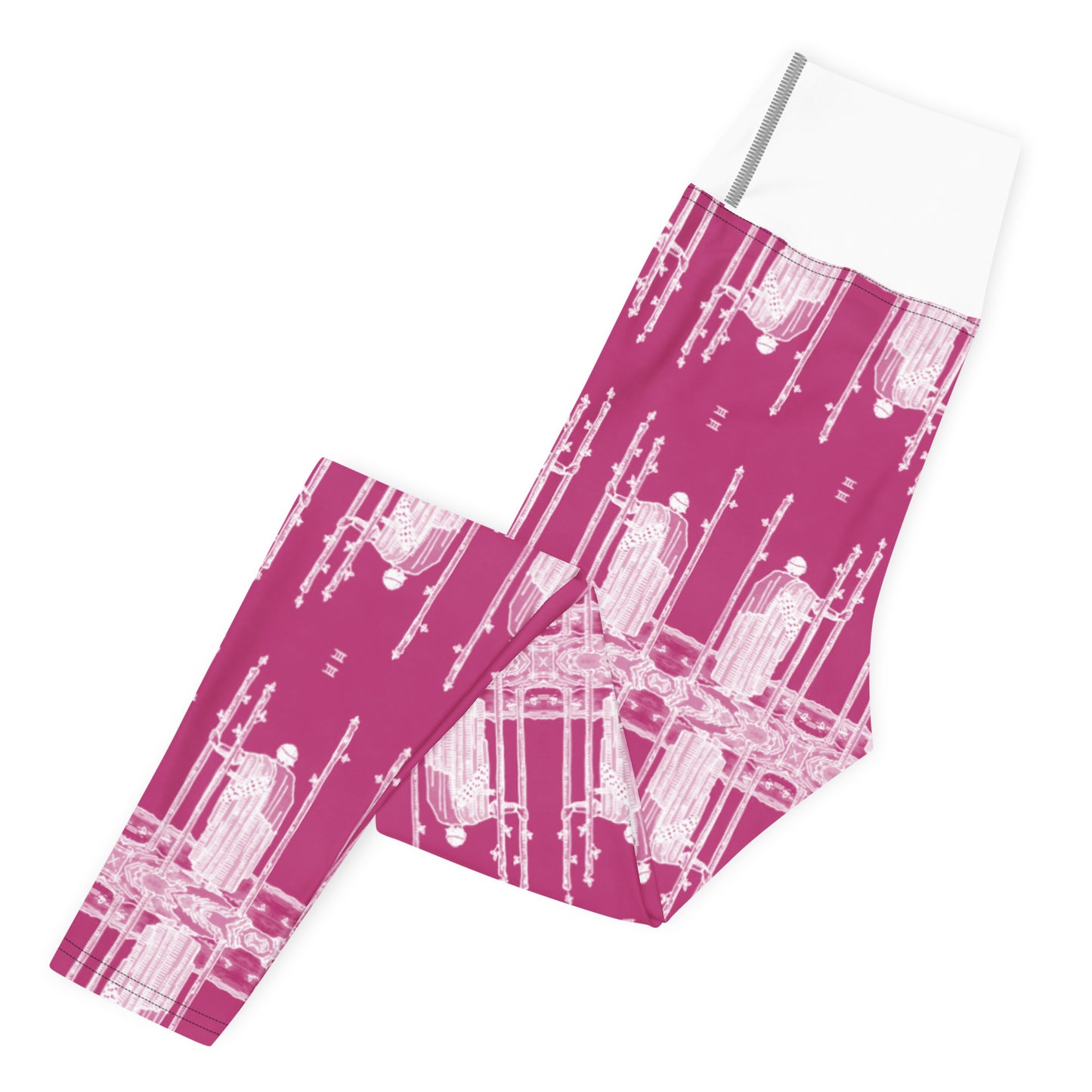 Three of Wands Card Yoga Leggings