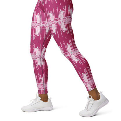 Three of Wands Card Yoga Leggings