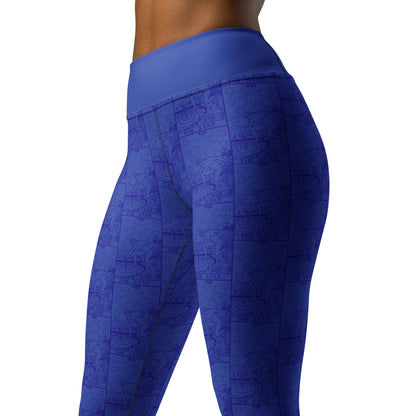 The Star Card Yoga Leggings - Indigo