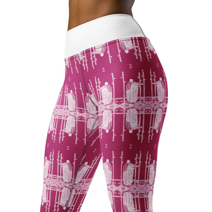 Three of Wands Card Yoga Leggings