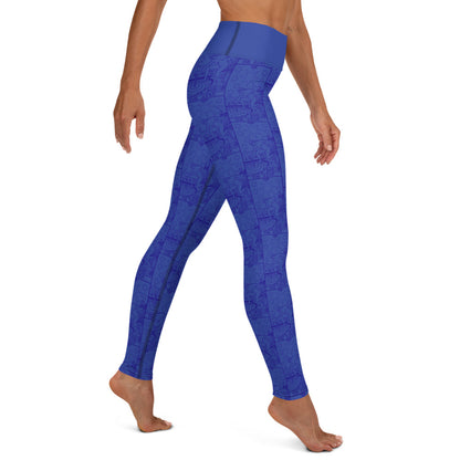 The Star Card Yoga Leggings - Indigo