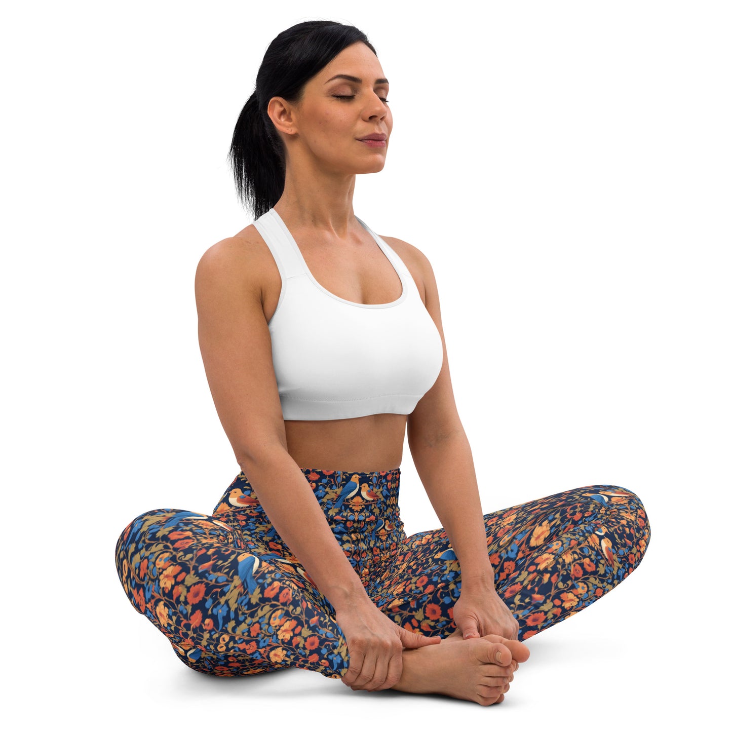 Blooming Flowers Yoga Leggings