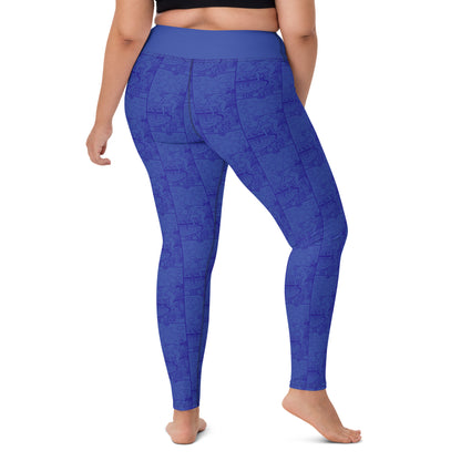 The Star Card Yoga Leggings - Indigo