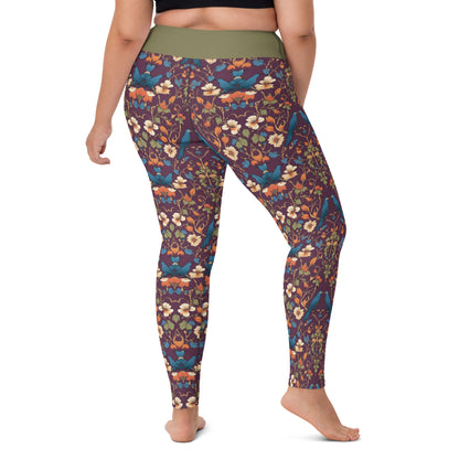 Blue Bird Yoga Leggings