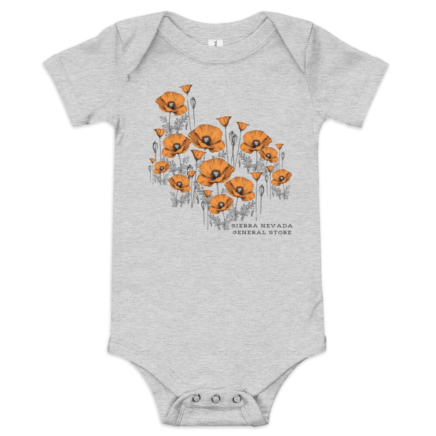 California Poppies One Piece for Babies