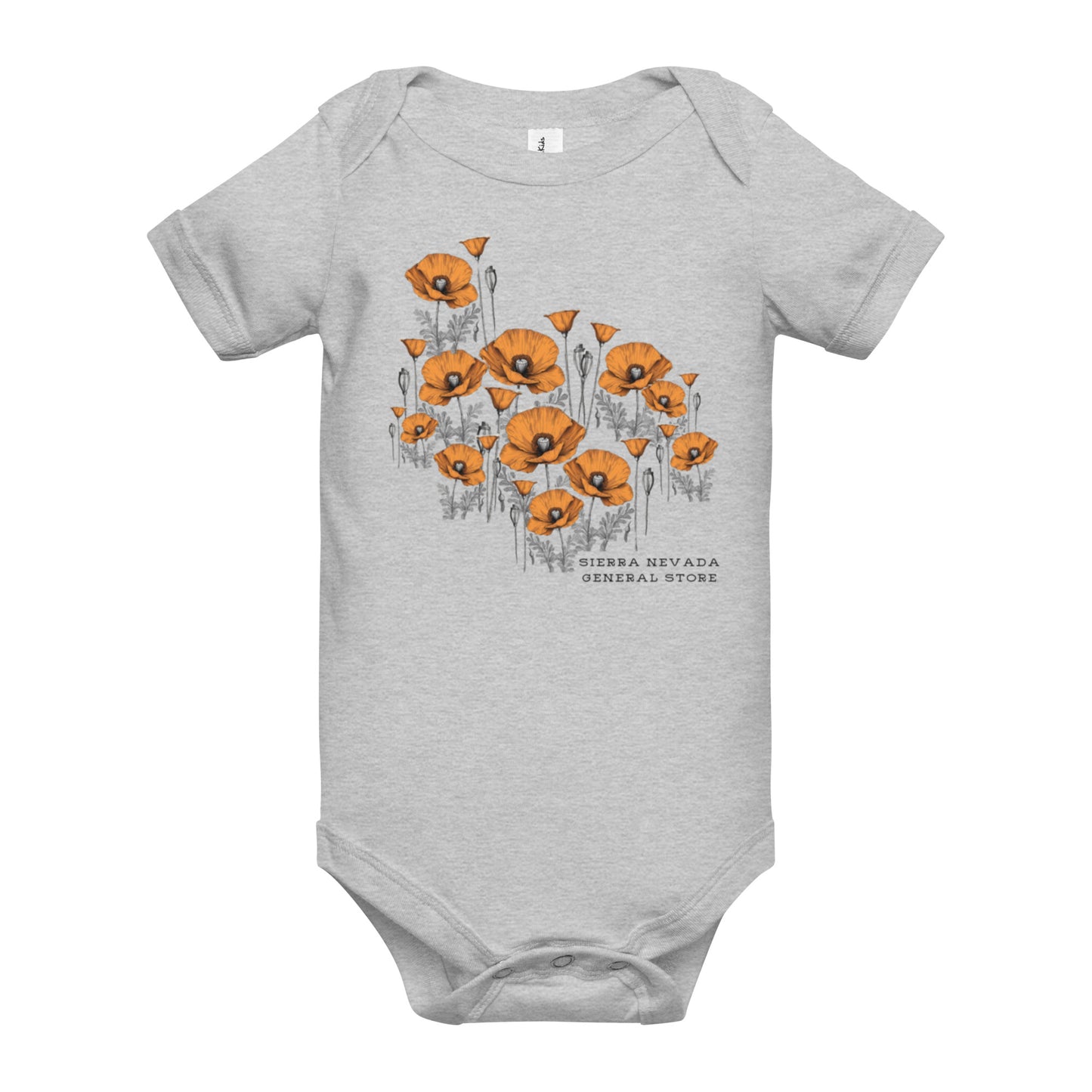 California Poppies One Piece for Babies