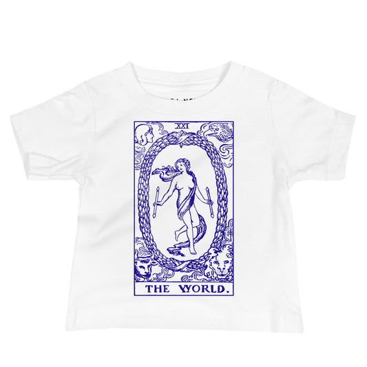 The World Tarot Card Tee for Babies