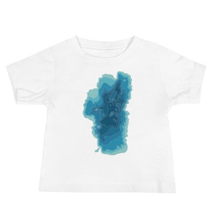 Tahoe Depth Map Tee for Babies