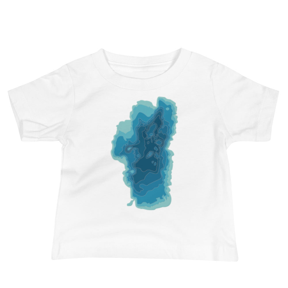 Tahoe Depth Map Tee for Babies