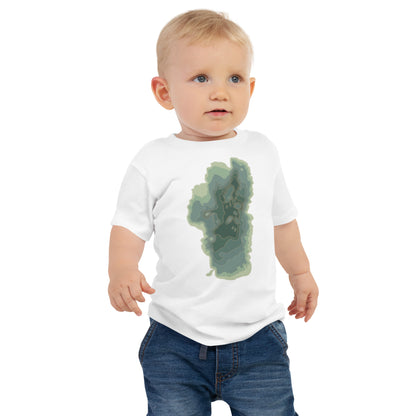 Green Tahoe Depth Map Tee for Babies