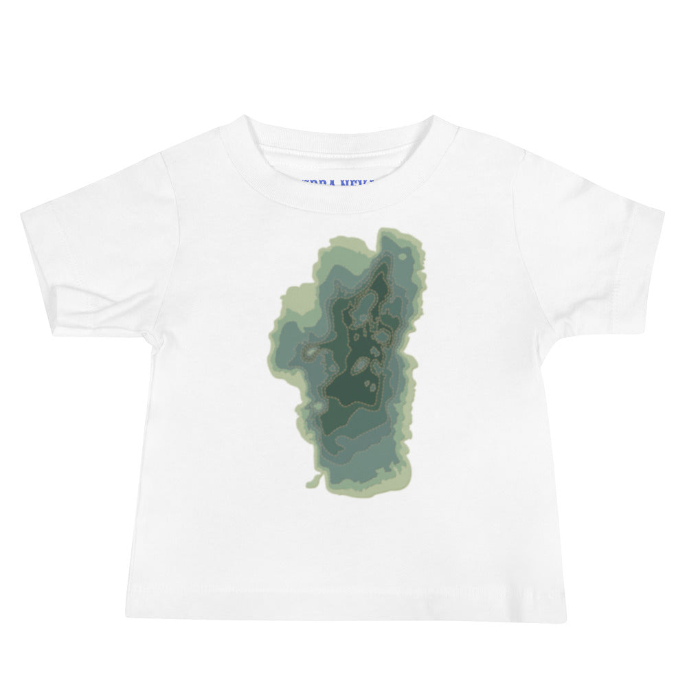 Green Tahoe Depth Map Tee for Babies