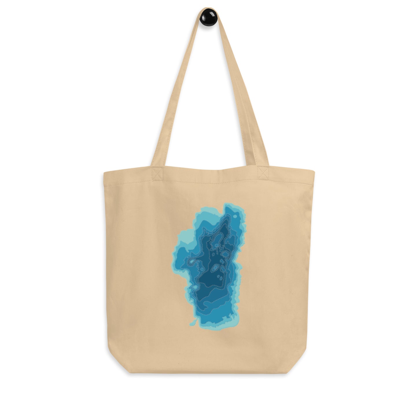 Tahoe Depth Map Tote Bag