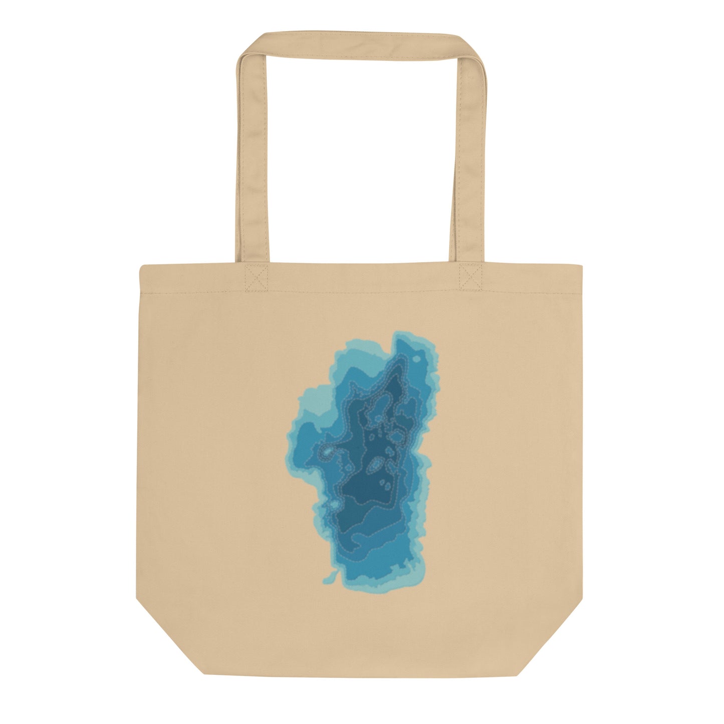 Tahoe Depth Map Tote Bag