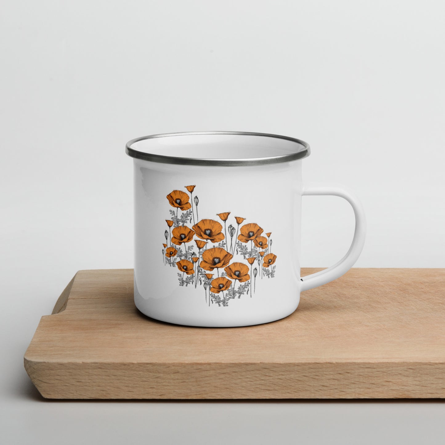 California Poppies Camping Mug