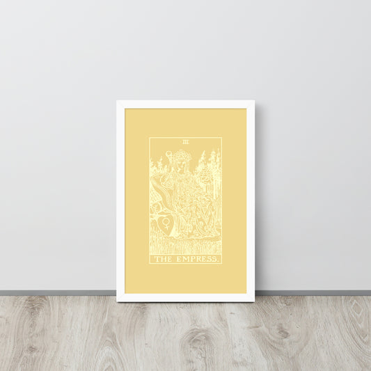 The Empress Card Framed Print - 18"x12"