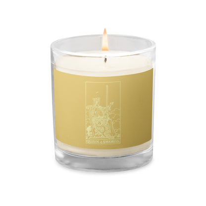 Queen of Swords Card Unscented Candle