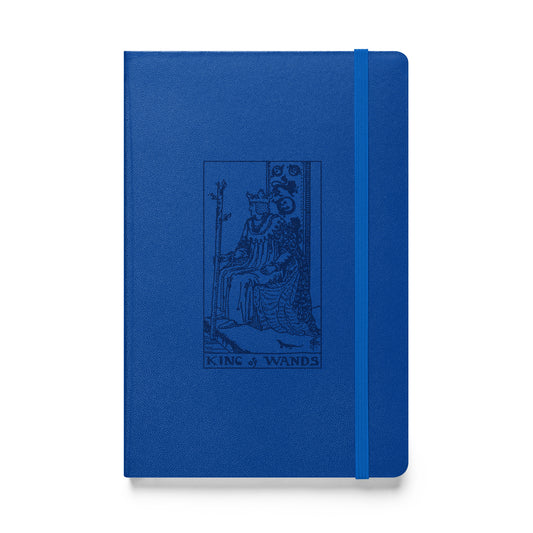 King of Wands Card Hardcover Journal
