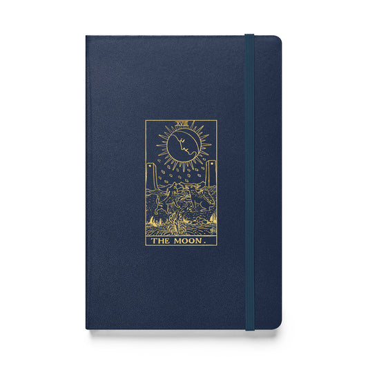 The Moon Card Hardcover Journal