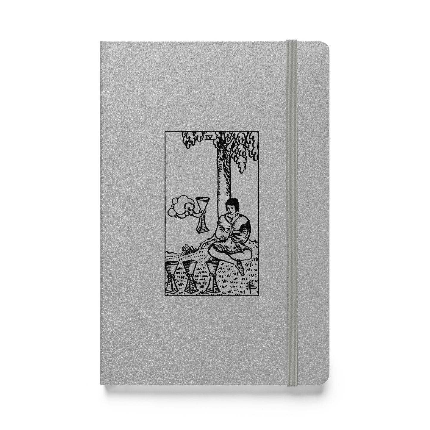 The Four of Cups Card Hardcover Journal