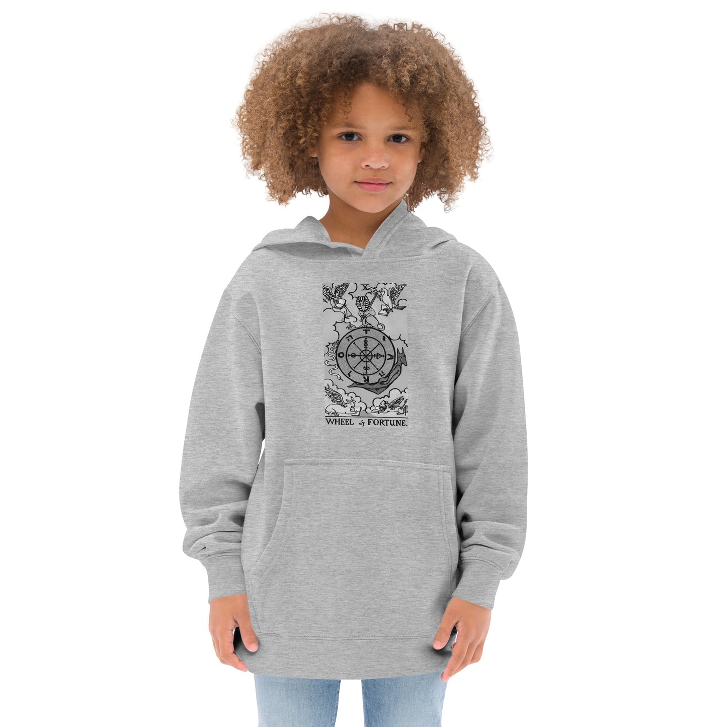 The Wheel of Fortune Card Hoodie for Kids