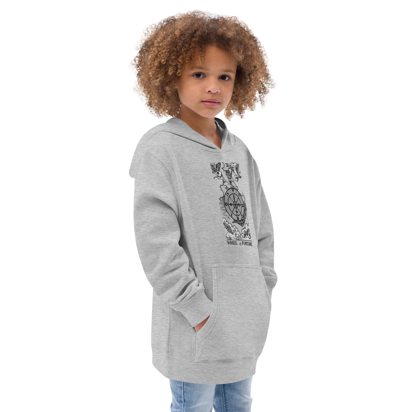 The Wheel of Fortune Card Hoodie for Kids