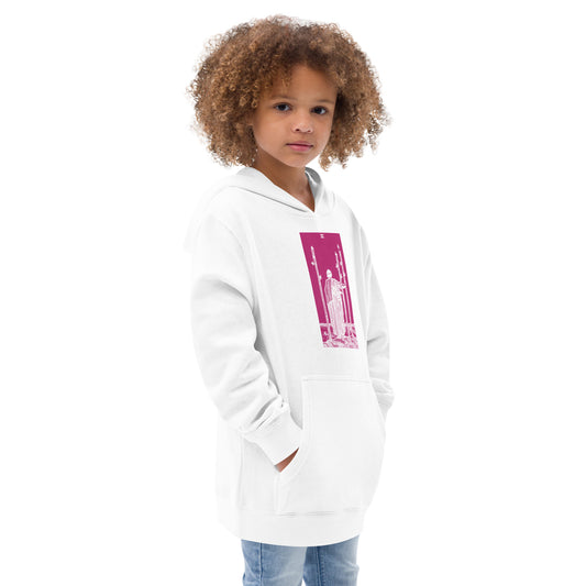 Three of Wands Card Hoodie for Kids