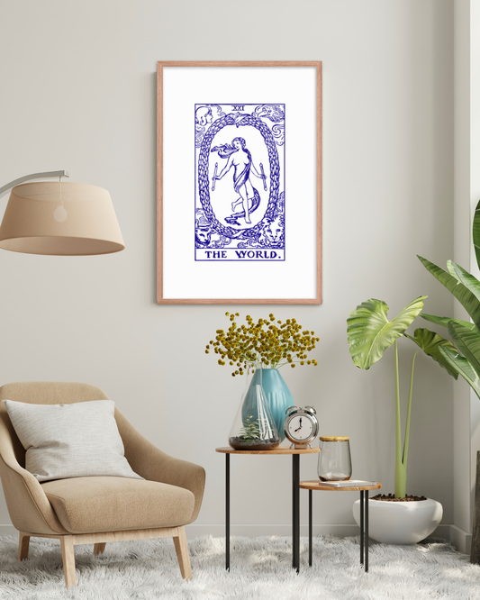 The World Card Framed Print - 36"x24"