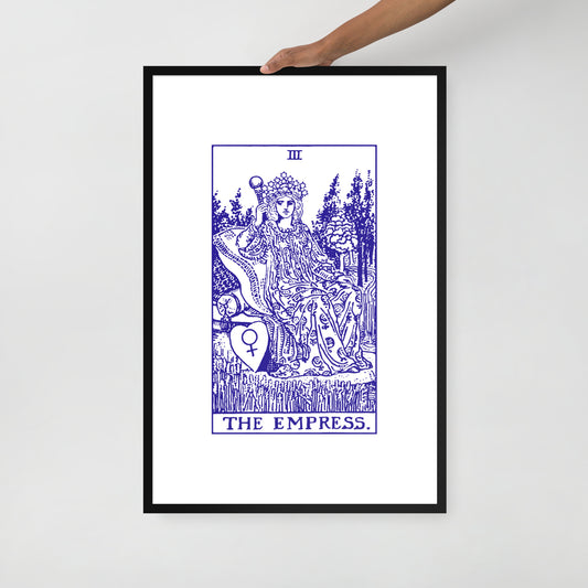 The Empress Card Framed Print -24"x36"