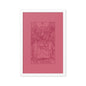 The Lovers Card Framed Print - Pink