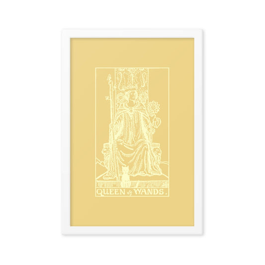 Queen of Wands Card Framed Print