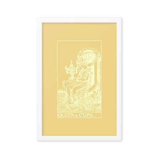 Queen of Cups Card Framed Print