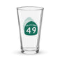 California Highway 49 Pint Glass