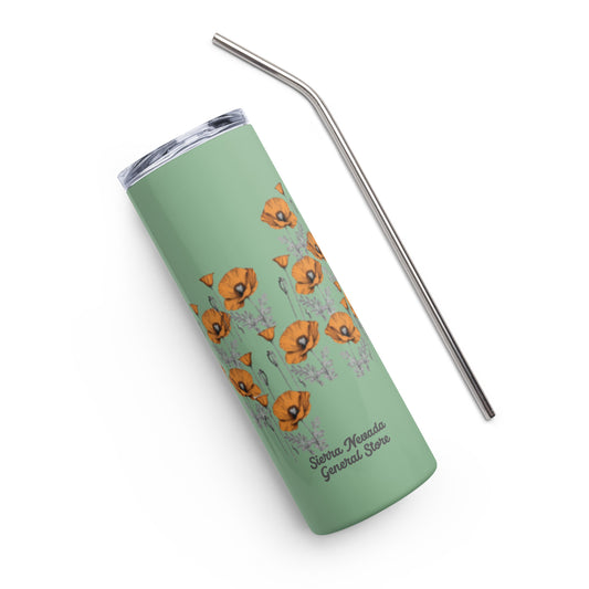 California Poppy Field Insulated Tumbler