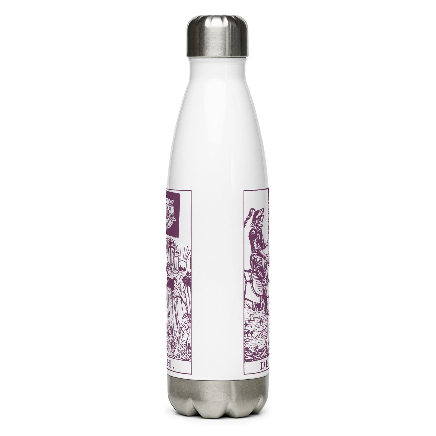 Death Card Stainless Steel Water Bottle