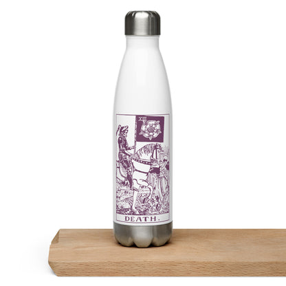 Death Card Stainless Steel Water Bottle