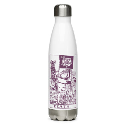 Death Card Stainless Steel Water Bottle