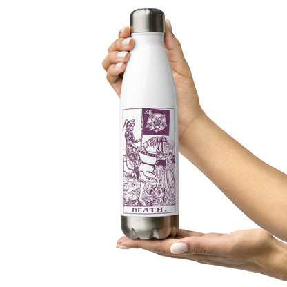 Death Card Stainless Steel Water Bottle