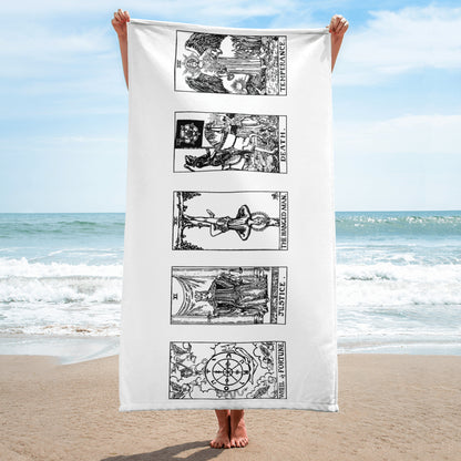 Tarot Cards X-XIV Beach Towel