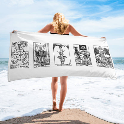 Tarot Cards X-XIV Beach Towel