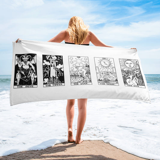 Tarot Cards XV-IXX Beach Towel