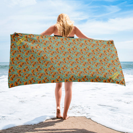 California Poppies Beach Towel