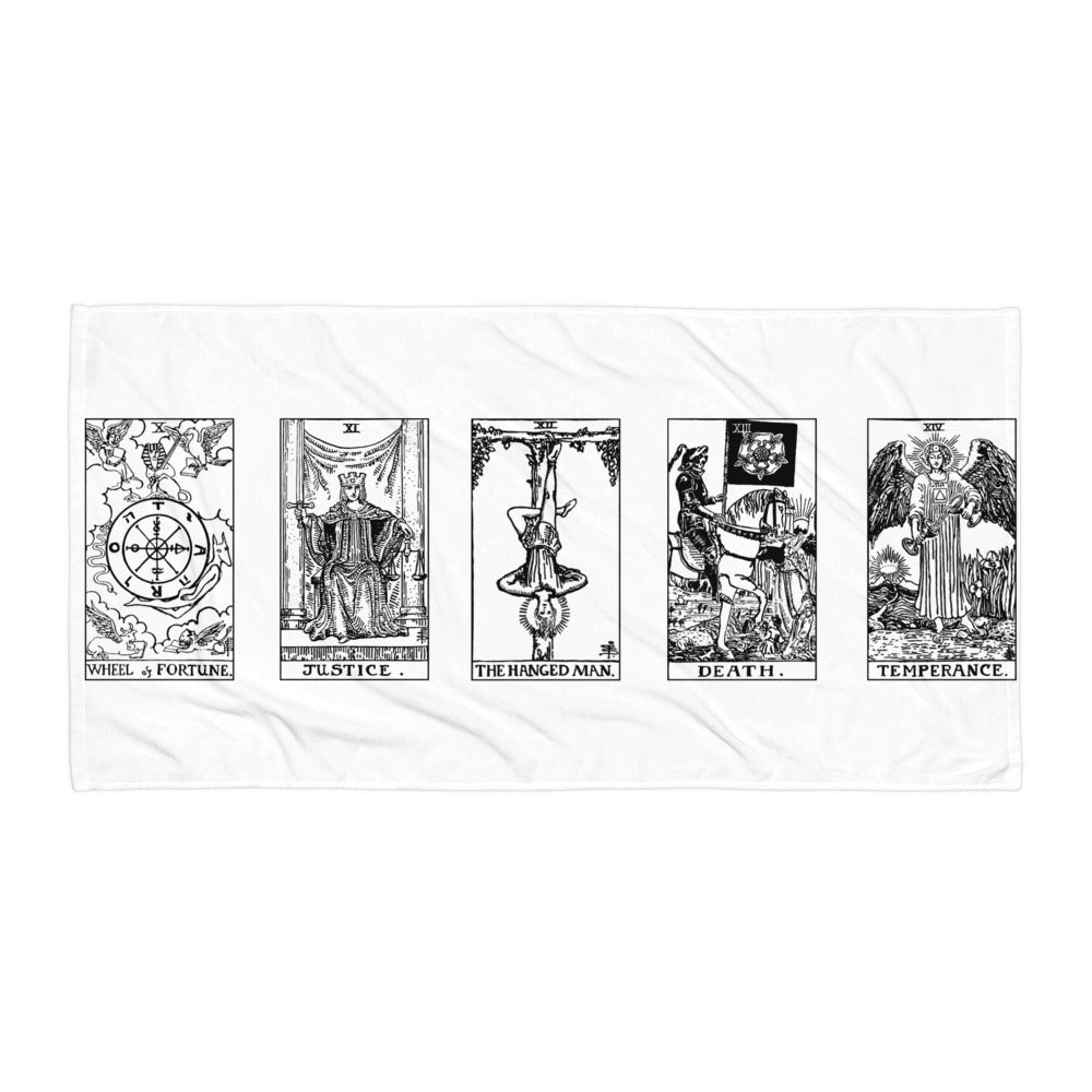 Tarot Cards X-XIV Beach Towel