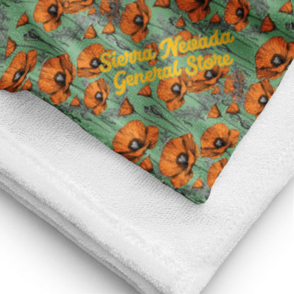 California Poppies Beach Towel